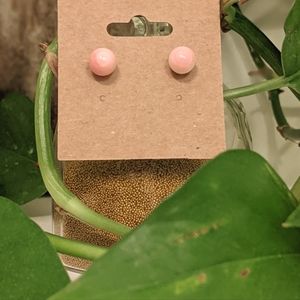 Pink Conch Earring Studs 8MM